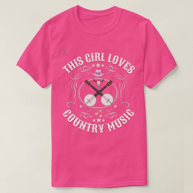 Country Music Concert Outfits This girl loves Coun T-Shirt (Design Front)