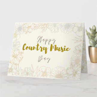 Country Music Day Card