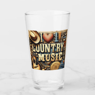 Country music. glass