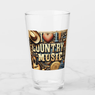 Country music. glass