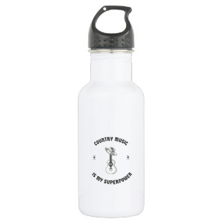 Country music is my superpower 532 ml water bottle