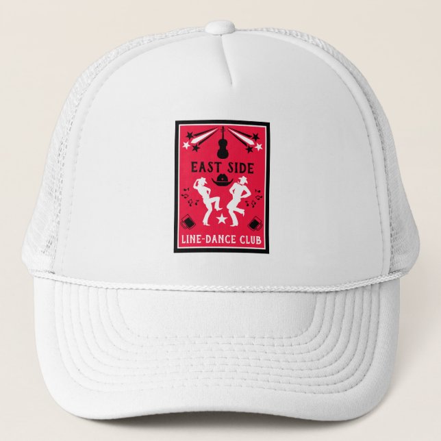 Country Music Line Dancing  Trucker Hat (Front)