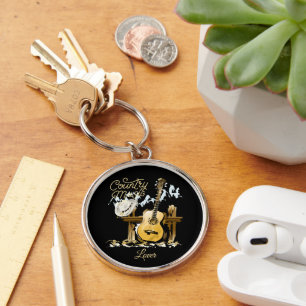 Country Music Lover Key Ring