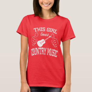 Country Music Lover This Girl Loves Country Music T-Shirt