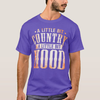 Country Music Lovers A Little Bit Country A Little T-Shirt