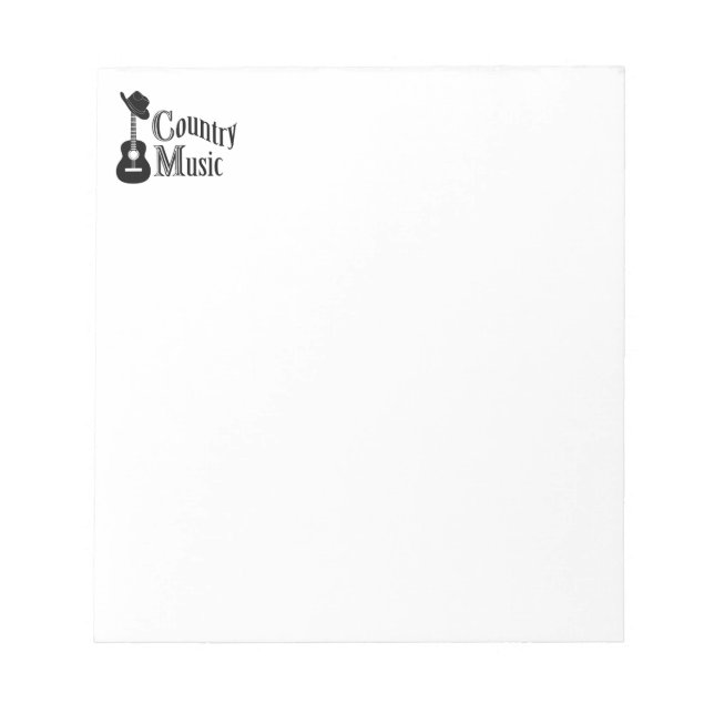Country music notepad (Front)