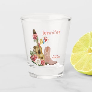 Country Music Personalised  Shot Glass