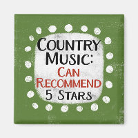 Country Music Review 5 Stars Refrigerator Magnet