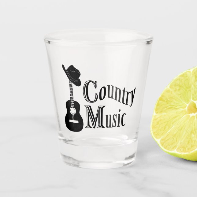 Country music shot glass (Front)