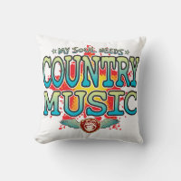 Country Music Soul Cushion