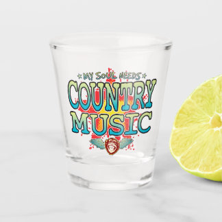 Country Music Soul Shot Glass