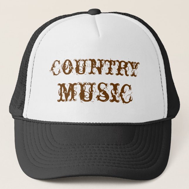 country music trucker hat (Front)