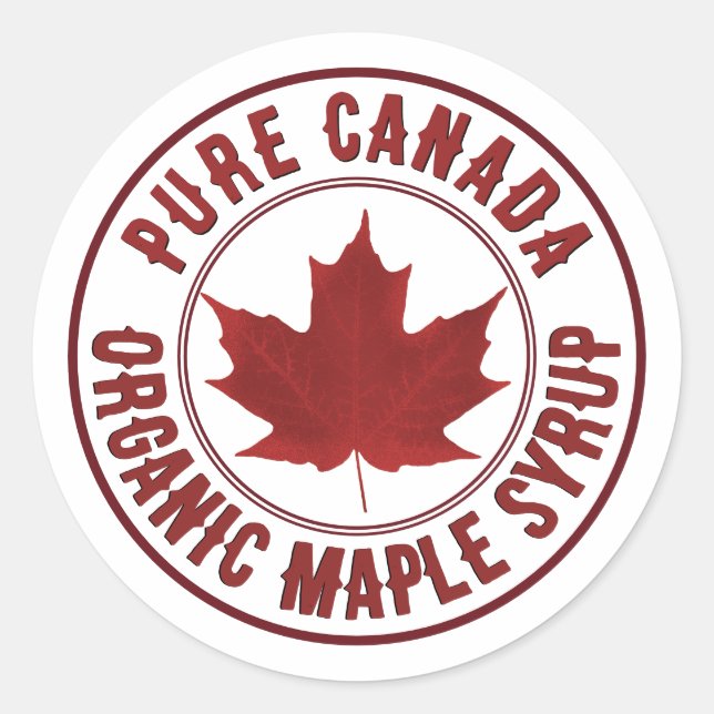 Country Name Red Leaf Maple Product Mini Label (Front)