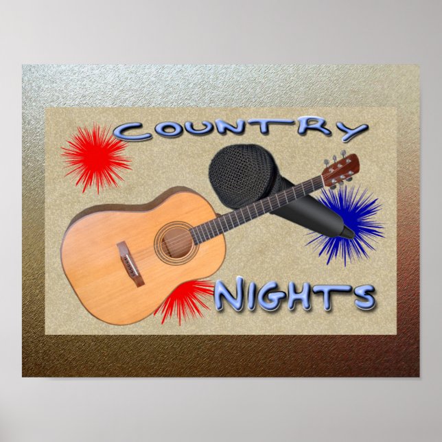 Country Nights Poster (Front)