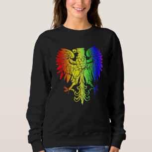Country Of Poland Gay Pride Eagle Polish Gay Pride Sweatshirt