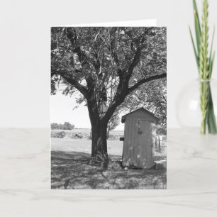 Country Outhouse Card