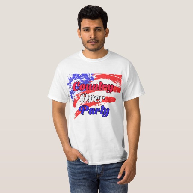 Country Over Party T-Shirt (Front Full)