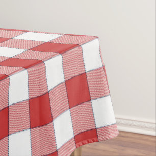 Country Picnic Red Gingham Tablecloth