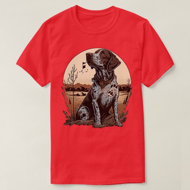 Country pointer dog T-Shirt (Design Front)