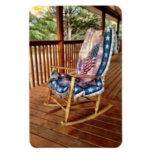 Country Porch Rocking Chair Flexible Magnet