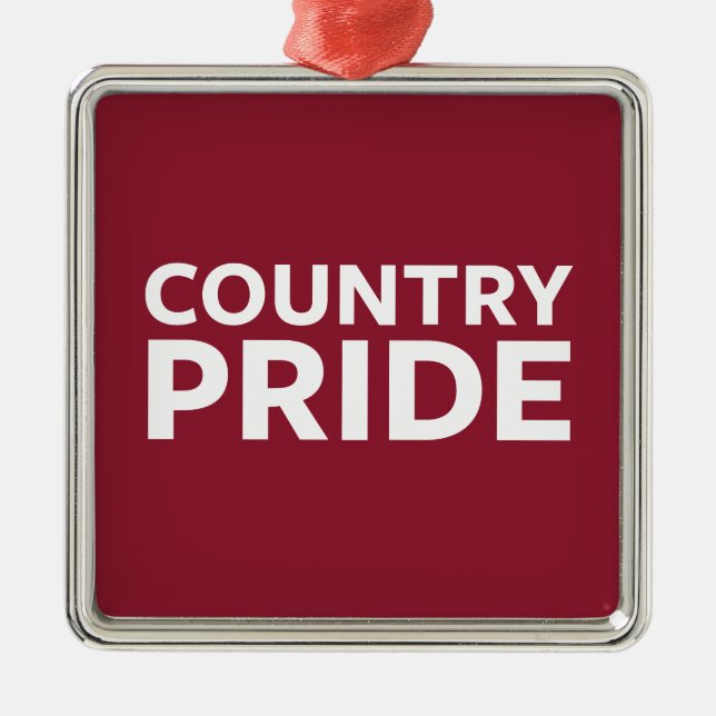 Country Pride Metal Tree Decoration (Front)