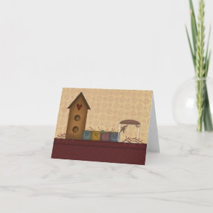 Country Primitive Shelf Note Card