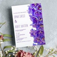 Country purple lavender delphinium flowers wedding