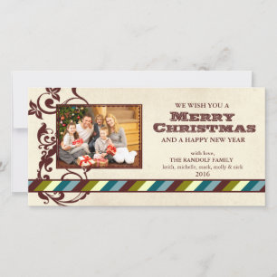 Country Ranch Christmas Photo Card