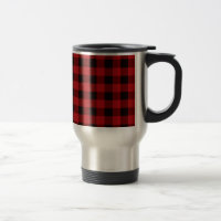 Country red and black plaid