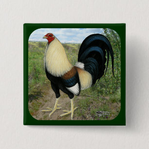 Country Road Gamecock 15 Cm Square Badge