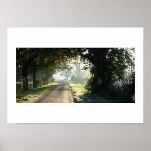 Country Road in Cheshire Poster