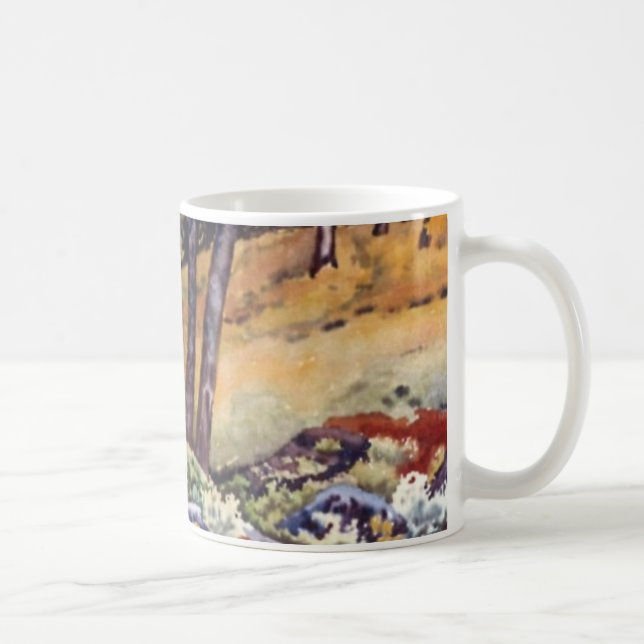 Country Road Mug rural open woodland fields (Right)