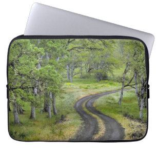 Country road through trees, Oregon Laptop Sleeve