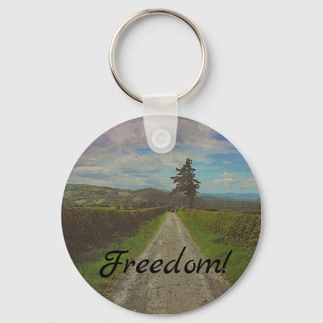 Country road to roam key ring (Front)