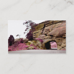 country road tunnel business card