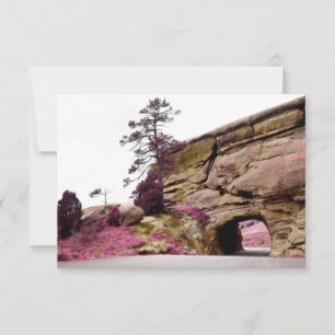 country road tunnel invitation