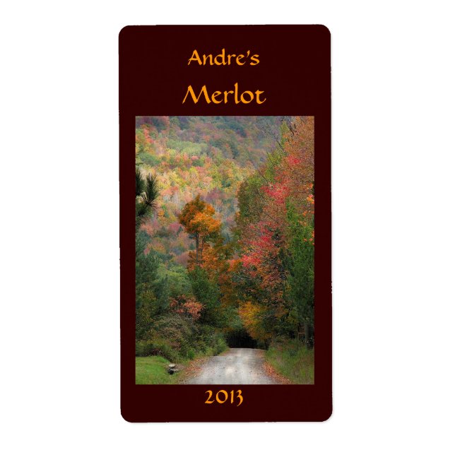 Country Road Wine Label (Front)