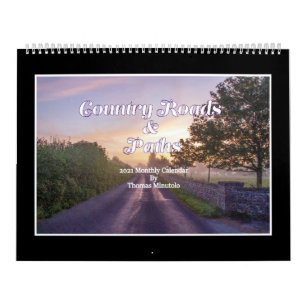 Country Roads & Paths Monthly Calendar
