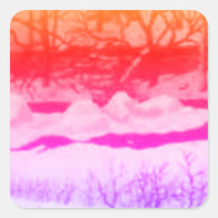 Country Roads rustic landscape and nature Sticker