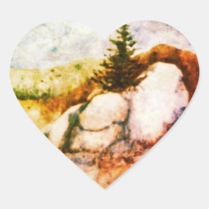 Country Roads rustic landscape and nature  Sticker