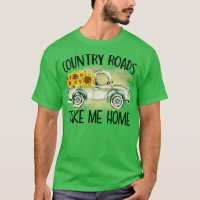 country roads take me home sunflower