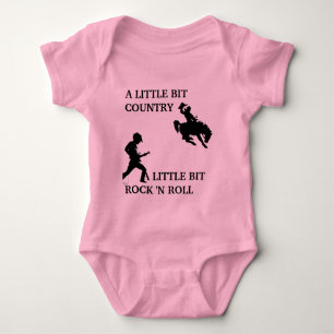 country rock n roll baby bodysuit