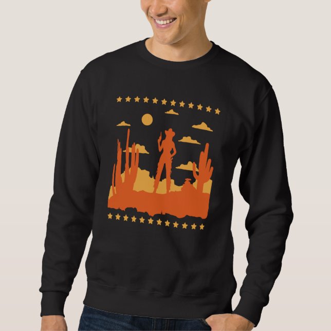 Country Rodeo Southern Texas Howdy Equestrian Cowg Sweatshirt (Front)