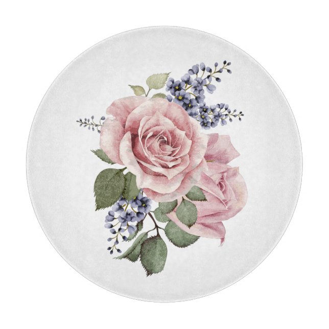 Country Rose  Cutting Board (Front)