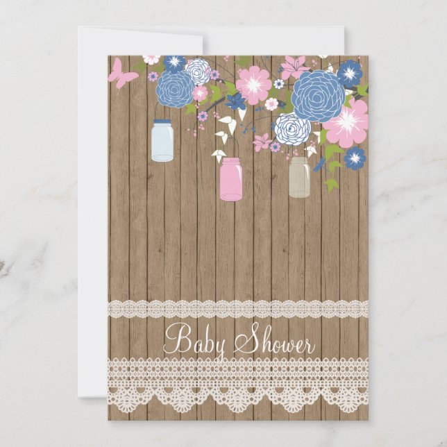 Country Rustic Baby Shower Invitation (Front)