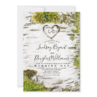 Country Rustic Birch Tree Bark Fall Wedding
