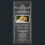 Country Rustic Chalkboard Barn Wedding Programs Programme<br><div class="desc">Country Rustic Chalkboard Barn Wedding Programs - features a printed black chalkboard background on both front and back. This design features a white barn or farm with a rooster weather vane near the top with string lights. This design also features a western or vintage style text for established in and...</div>