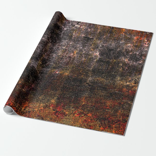 Country Rustic Colourful Vintage Texture Wrapping Paper (Unrolled)