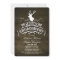 Country rustic deer engagement party invitations