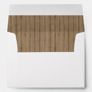 Country Rustic Envelope Wood